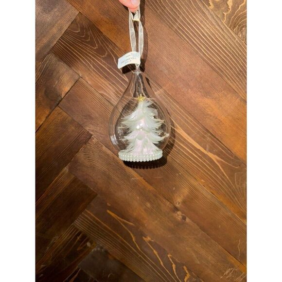 HOLIDAY LANE Sugar Plum Glass Dome with Tree Ornament - Picture 2 of 5